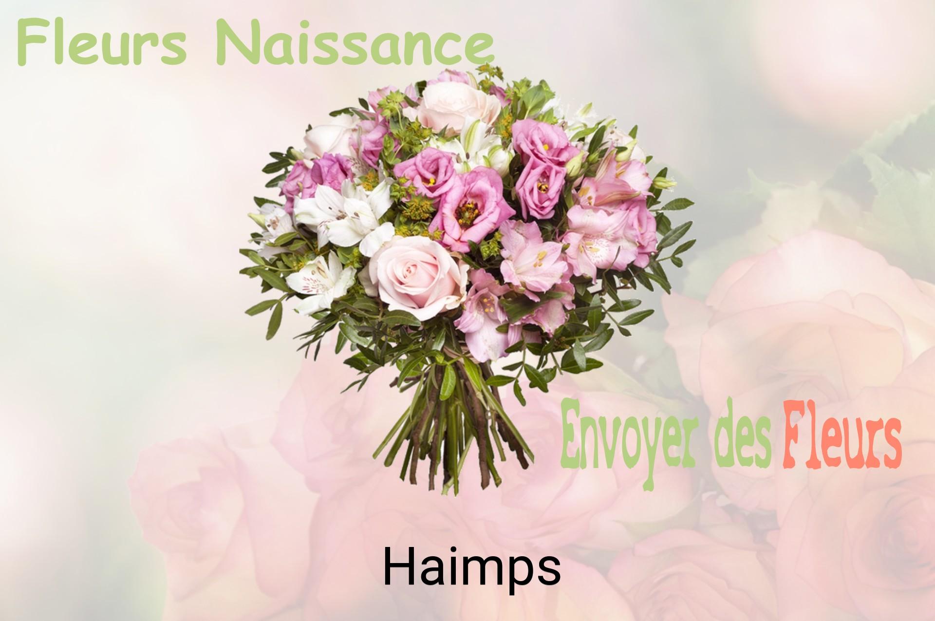 Bouquet de fleurs de naissance livré à Haimps